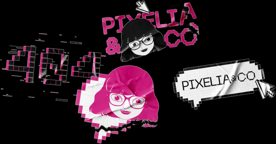 Ensemble de stickers Pixelia&Co