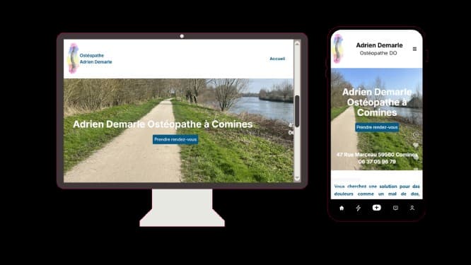 Aperçu du projet Adrien Demarle – Ostéopathe D.O.