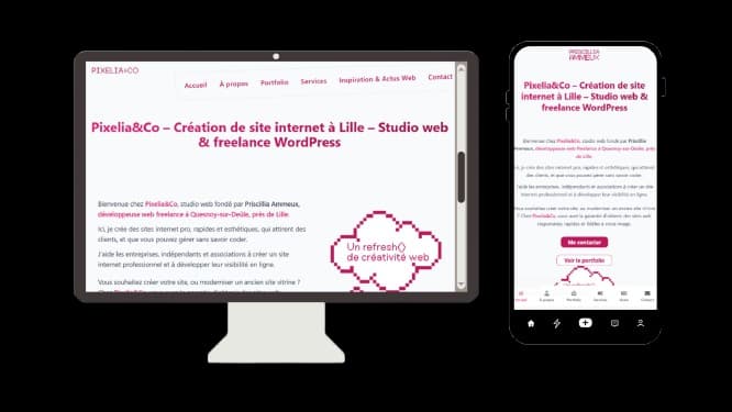 Aperçu du projet Portfolio Priscillia Ammeux